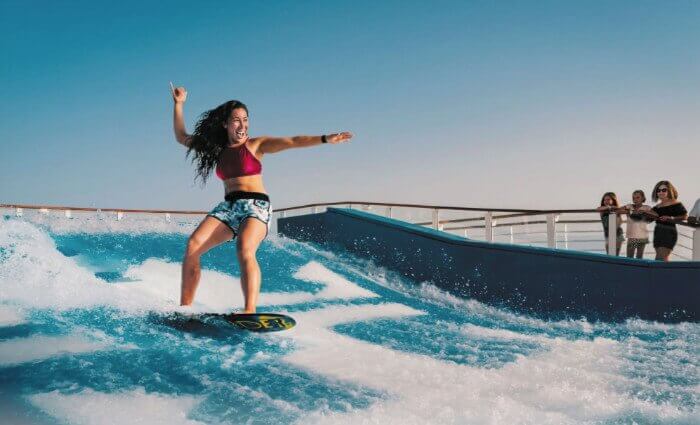 Royal Caribbean cruise military and veteran discount Flow Rider Anthem