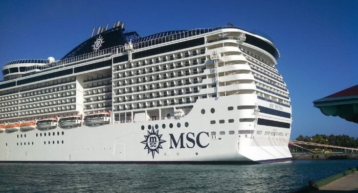 MSC Divina in the Bahamas