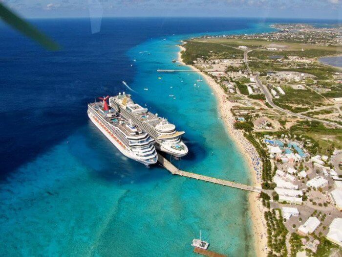 Turks And Caicos From The Air Caribbean cruise deals with a military and Veteran discount