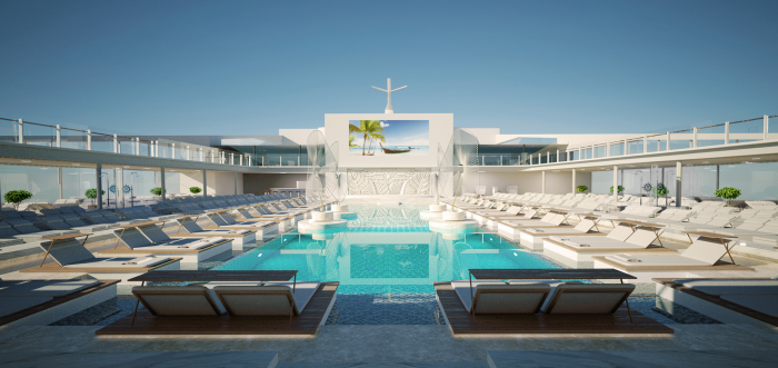 Main Pool By Day MSC Meraviglia