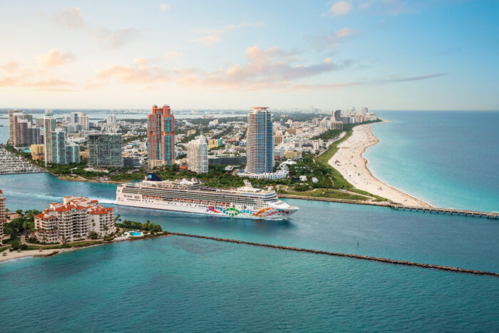 Norwegian Gem Aerials In Miami
