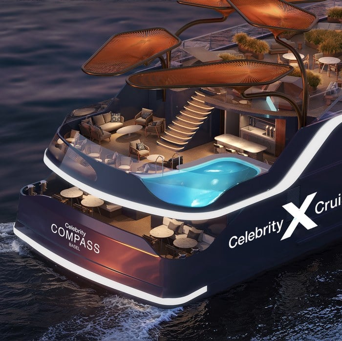 Sleek Celebrity River cruise ship sailing on the Danube in Europe