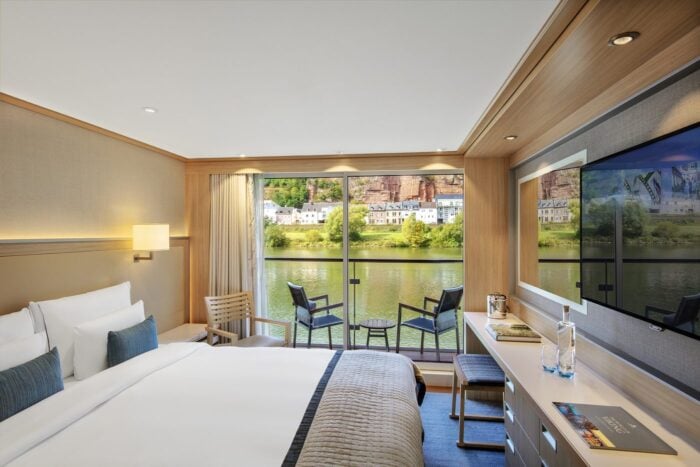 Viking Longship Veranda Stateroom with private balcony